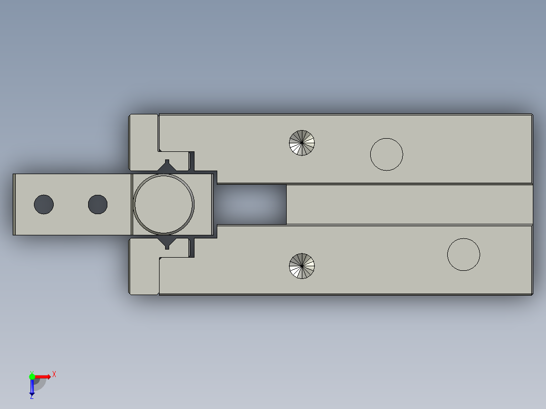 普通气爪PH01-16A俯视图