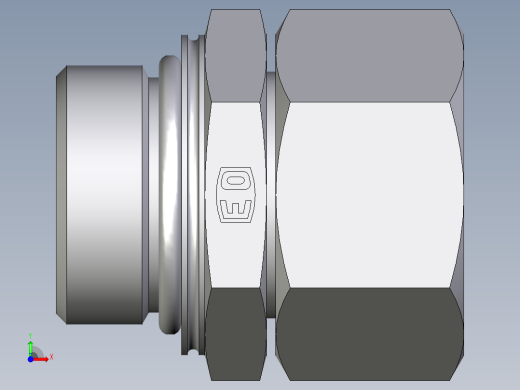 卡套式工业通用硬管接头EO_Swivel_connector_EGEO28LMCF前视缩略图