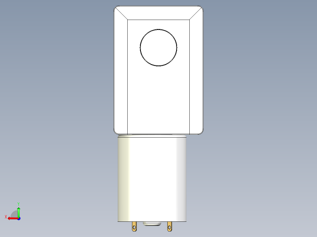 12V JGY370-D7 DC减速电机后视图