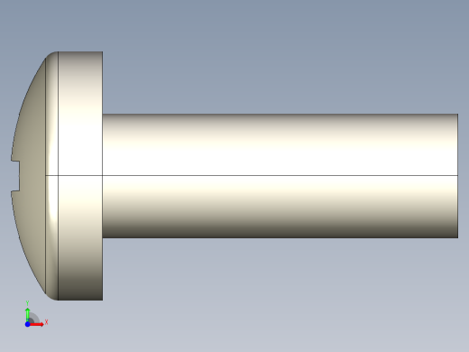 螺丝 M3.5 十字盘头-M3.5 x 10 Screw head.STEP前视缩略图