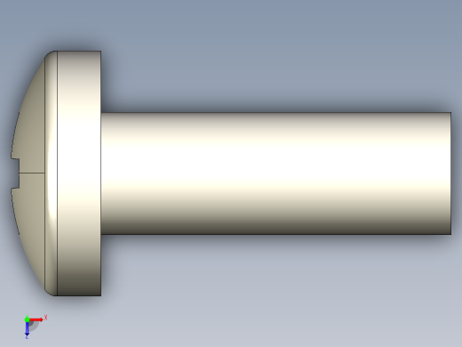 螺丝 M3.5 十字盘头-M3.5 x 10 Screw head.STEP俯视缩略图