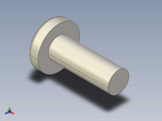 螺丝 M3.5 十字盘头-M3.5 x 10 Screw head.STEP正等轴测缩略图
