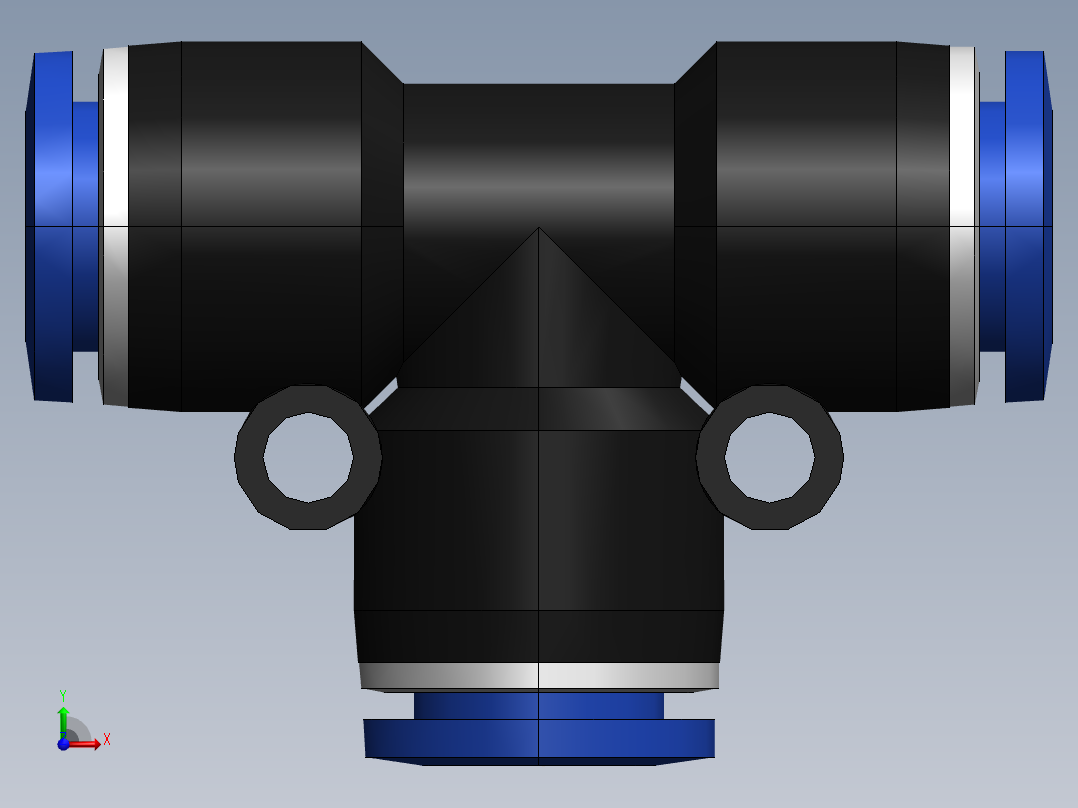 气嘴-Ø10 UNIÃO T (C00601000)前视图