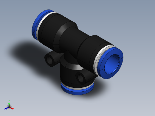 气嘴-Ø10 UNIÃO T (C00601000)正等轴测缩略图