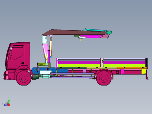 全地形平板自备吊随车吊右视缩略图