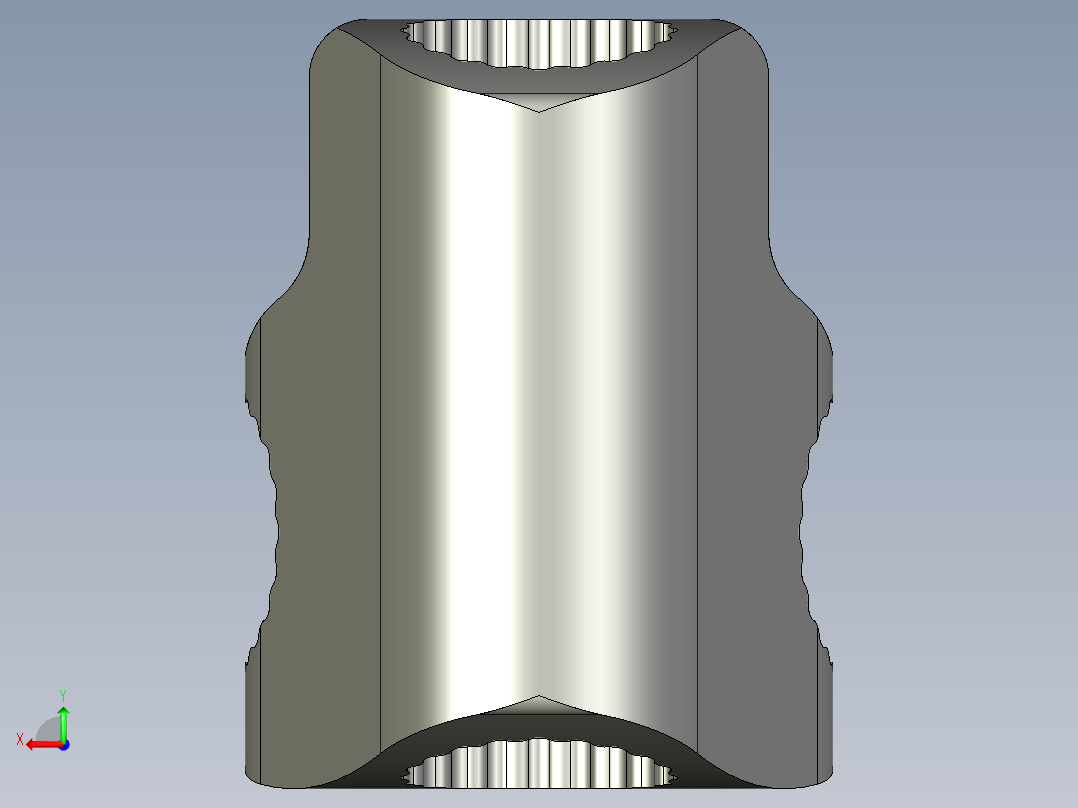 連結座MSR-3D多系列多零件图纸模型后视图