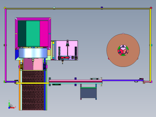 保护加工用包缠绕膜大型复卷机前视缩略图