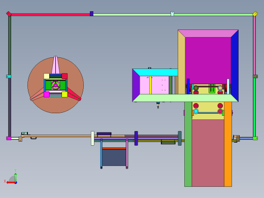 保护加工用包缠绕膜大型复卷机后视缩略图