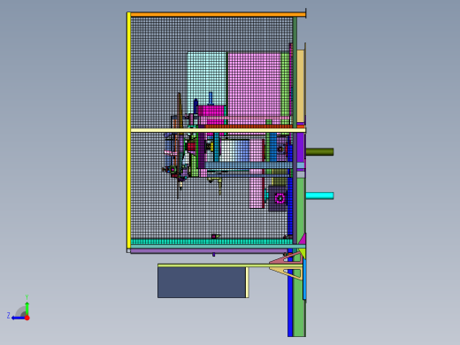 保护加工用包缠绕膜大型复卷机右视缩略图