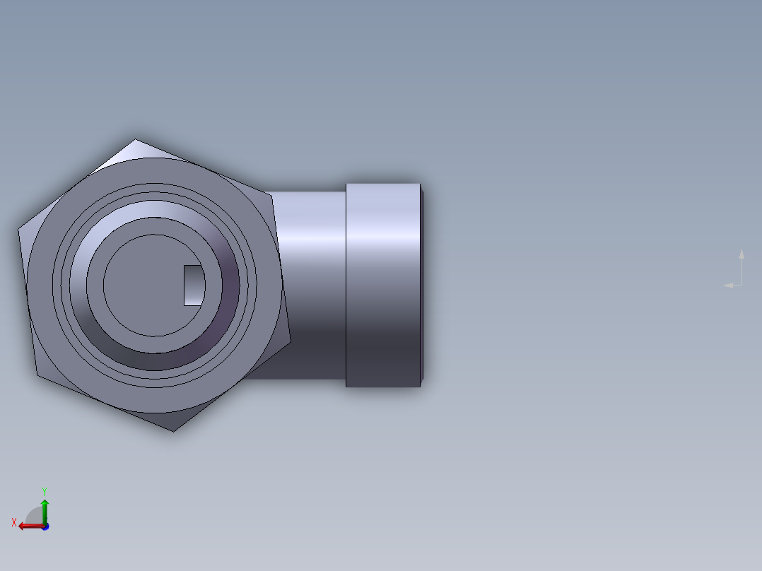 卡套式管接头新后视图