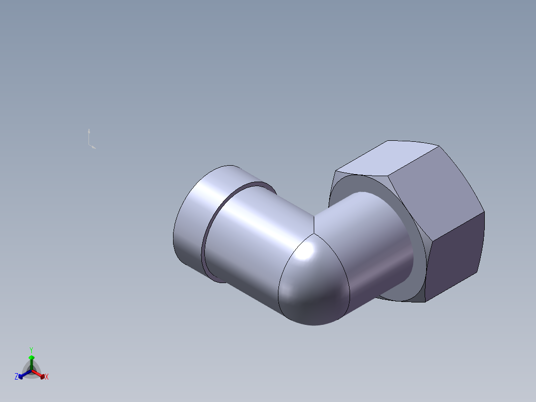 卡套式管接头新正等轴测图