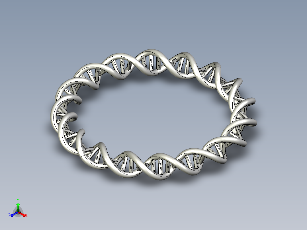 双螺旋DNA莫比乌斯手镯