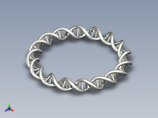 双螺旋DNA莫比乌斯手镯