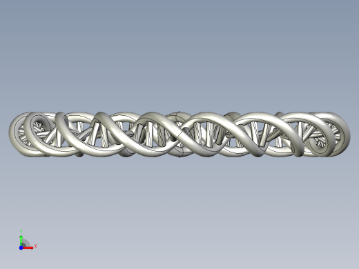 双螺旋DNA莫比乌斯手镯前视缩略图