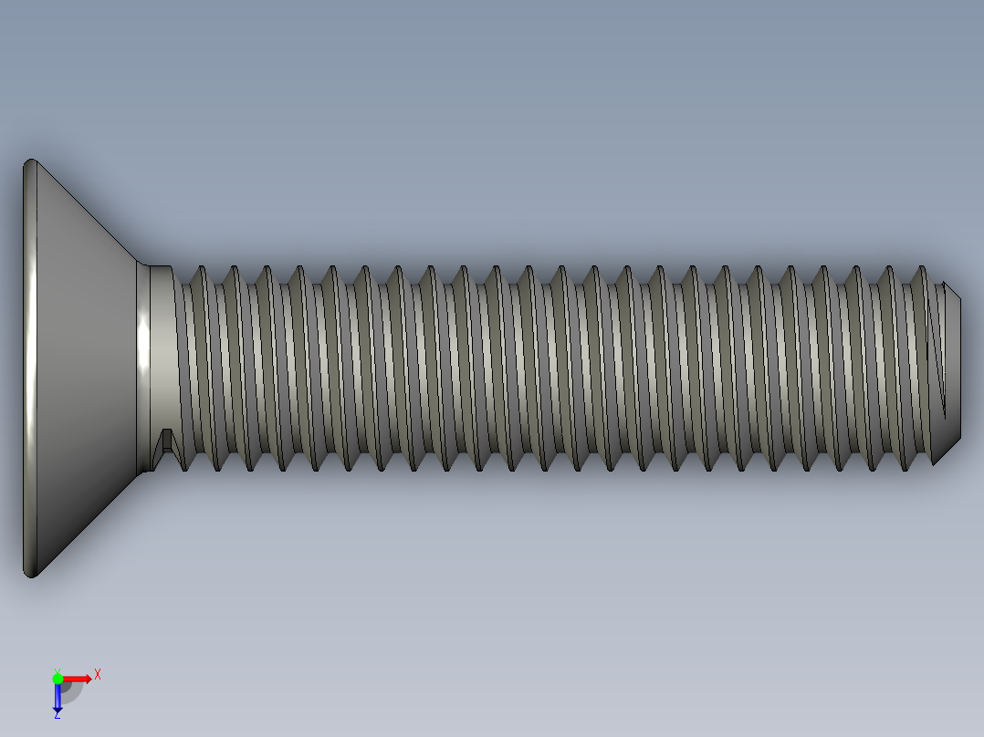 制沉头螺钉-M5_Countersunk_20俯视图