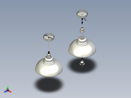 一款吊灯模型