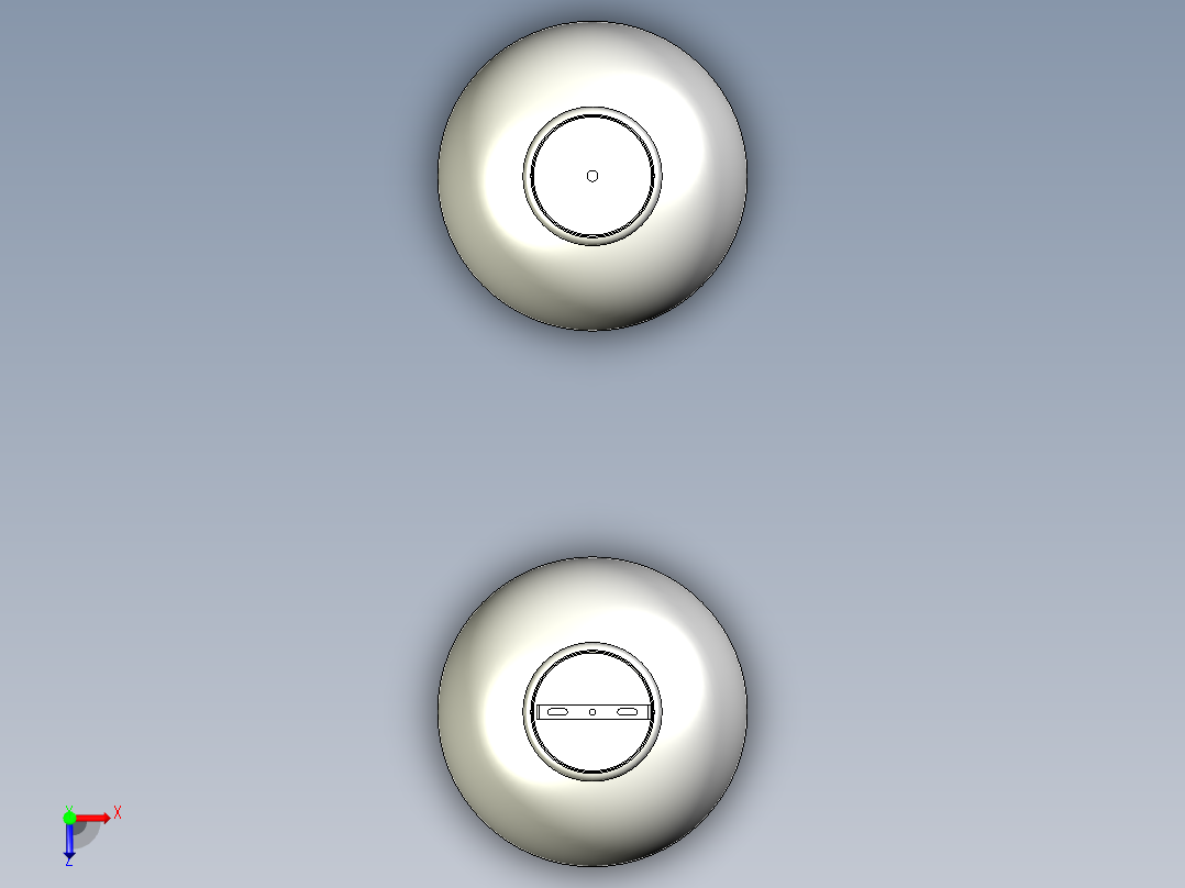 一款吊灯模型俯视图