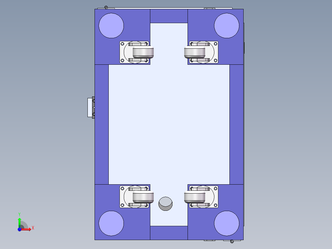 一种包胶前后整平设备sw18可编辑前视图