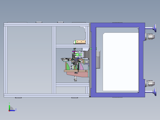 一种包胶前后整平设备sw18可编辑左视缩略图