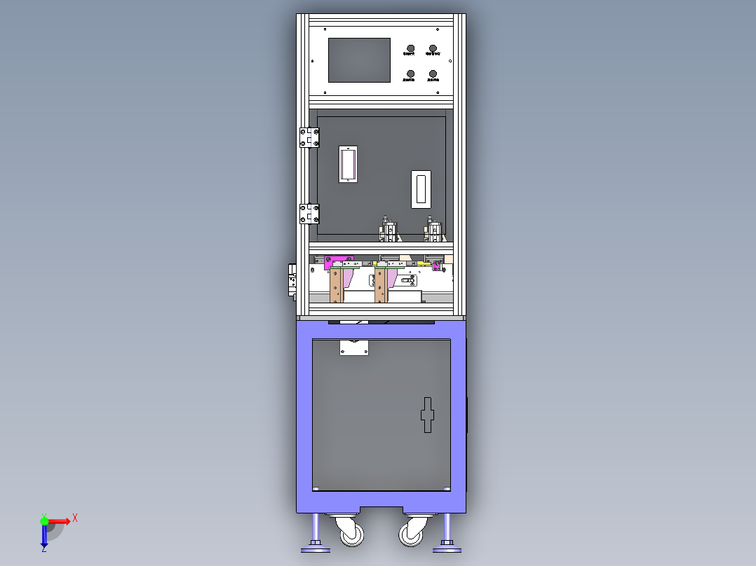 一种包胶前后整平设备sw18可编辑俯视图