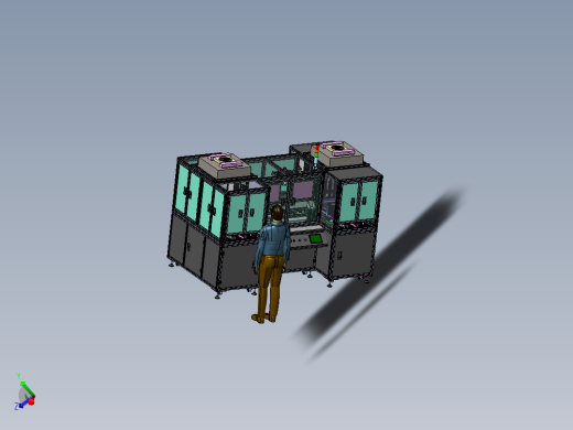 玻璃白片检测自动收放盘分拣机（sw15可编辑+工程图）