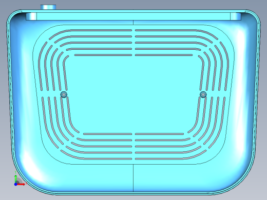 路由器外壳塑料件UG三维模型 969300前视缩略图