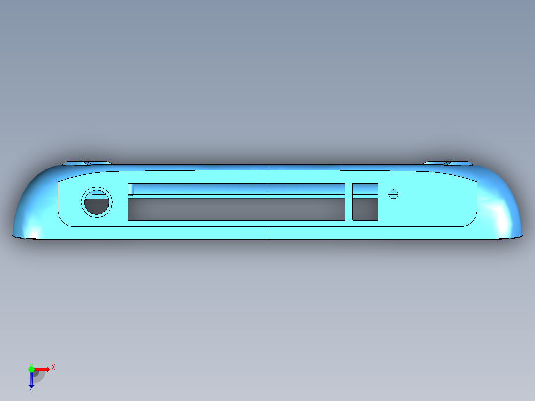 路由器外壳塑料件UG三维模型 969300俯视图