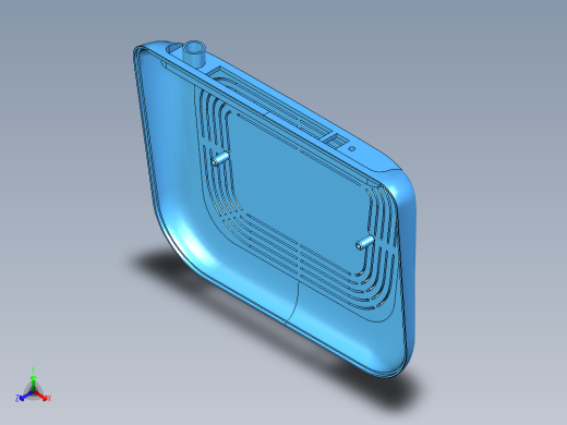 路由器外壳塑料件UG三维模型 969300正等轴测缩略图