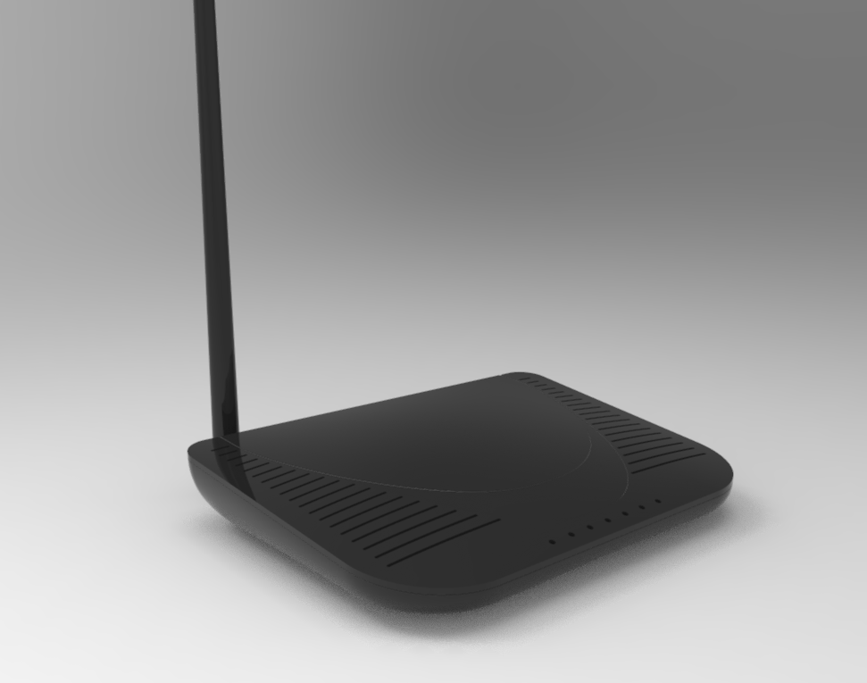 路由器外壳塑料件UG三维模型 969300