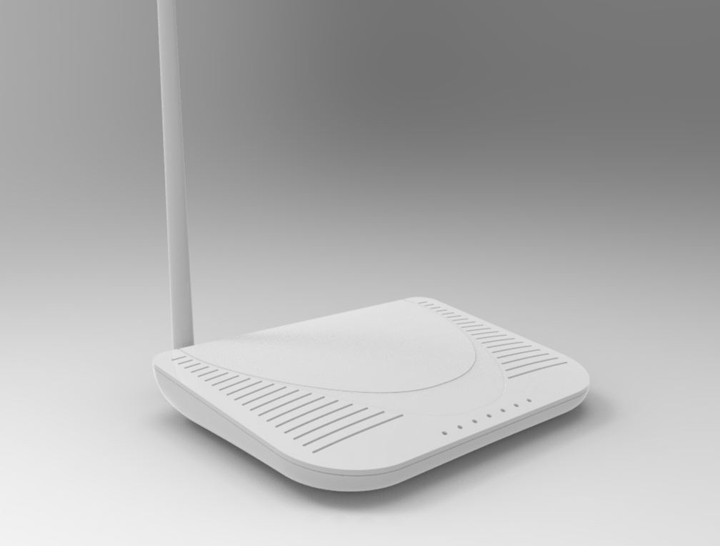 路由器外壳塑料件UG三维模型 969300