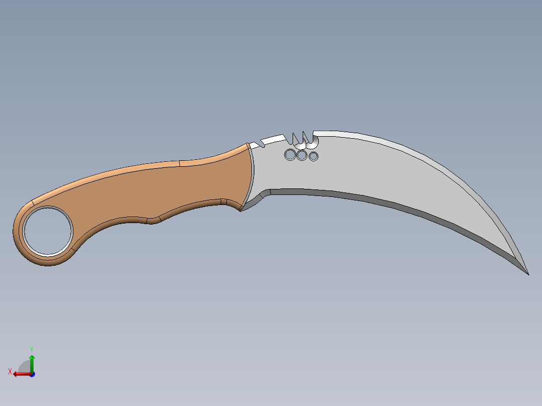 爪子刀、刀(10)后视图