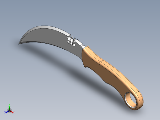 爪子刀、刀(10)正等轴测缩略图