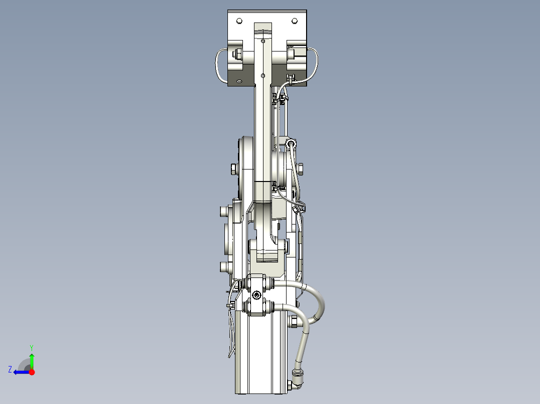 气缸驱动型夹爪右视图