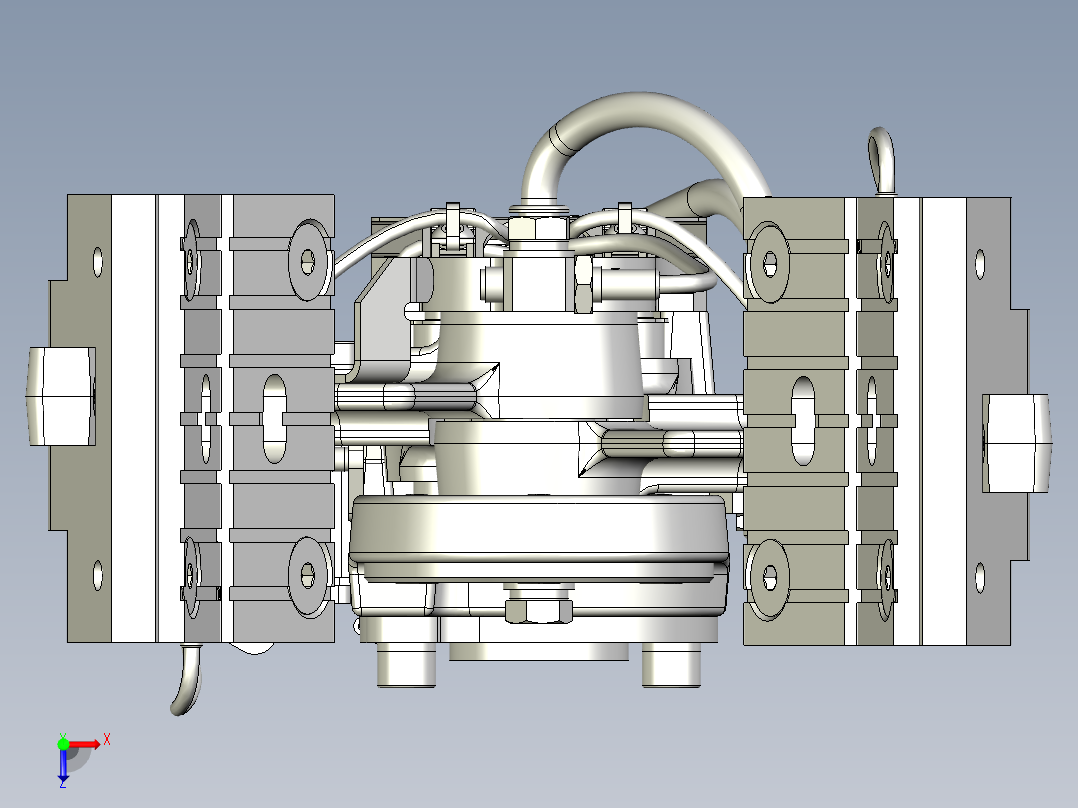 气缸驱动型夹爪俯视图
