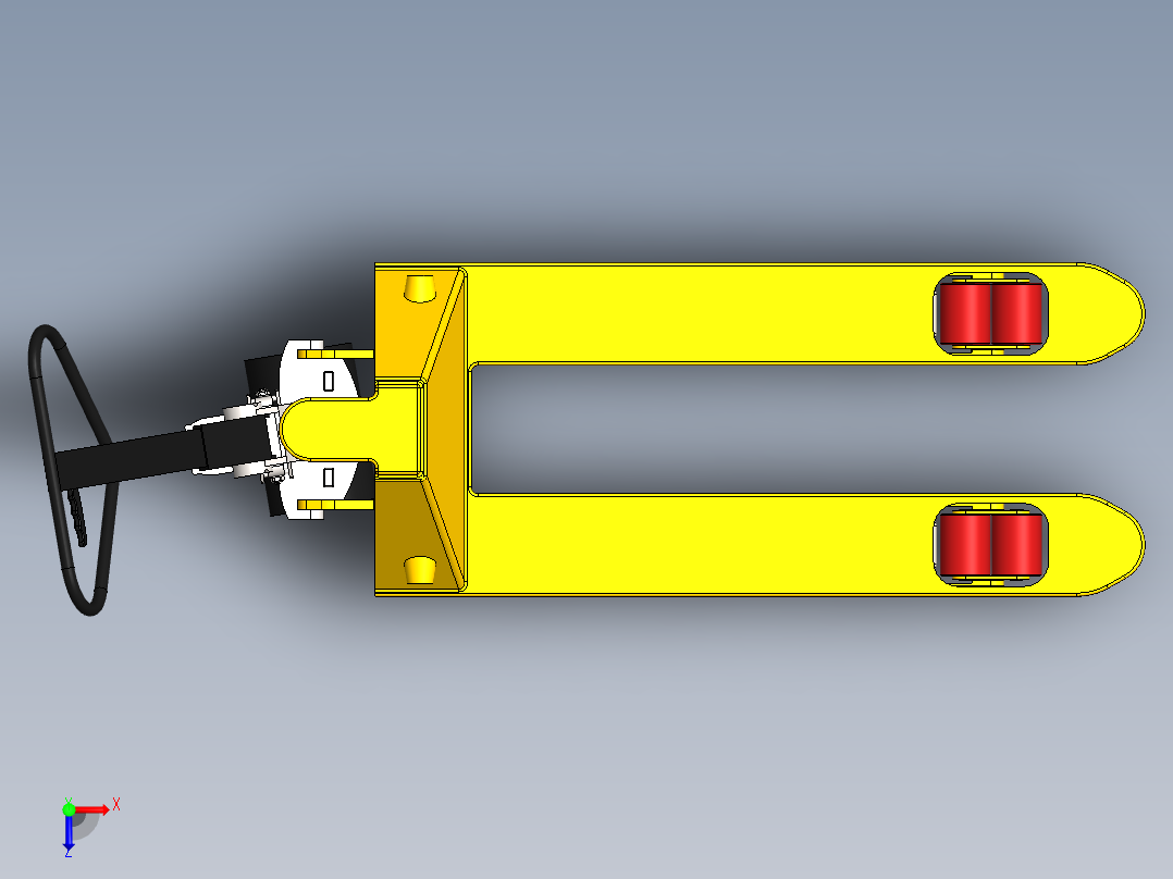 叉车、 手动叉车 SW STP俯视图