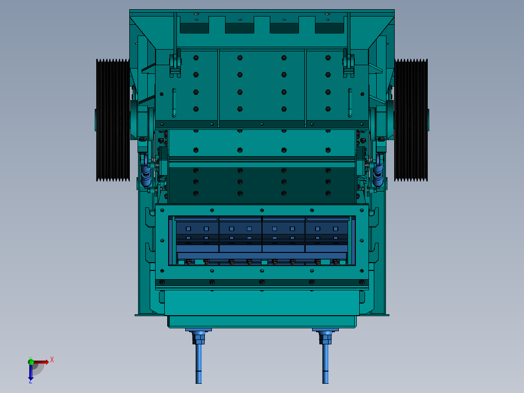 破碎机、PF-1315反击式破碎机俯视图