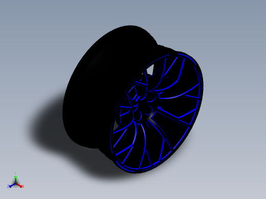 轮毂、轮胎(12)正等轴测缩略图
