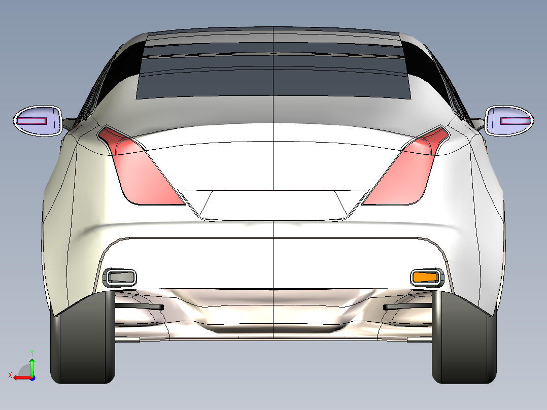 B2004419-捷豹 XJ 2012汽车后视图