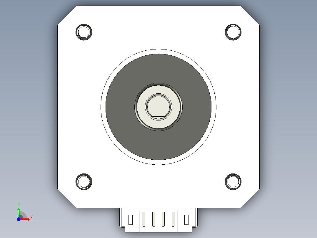 Nema17 4.4Kgcm步进电机前视图