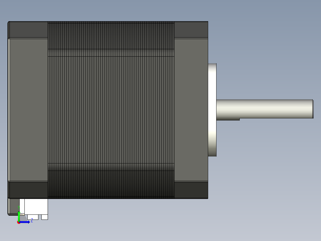 Nema17 4.4Kgcm步进电机左视图