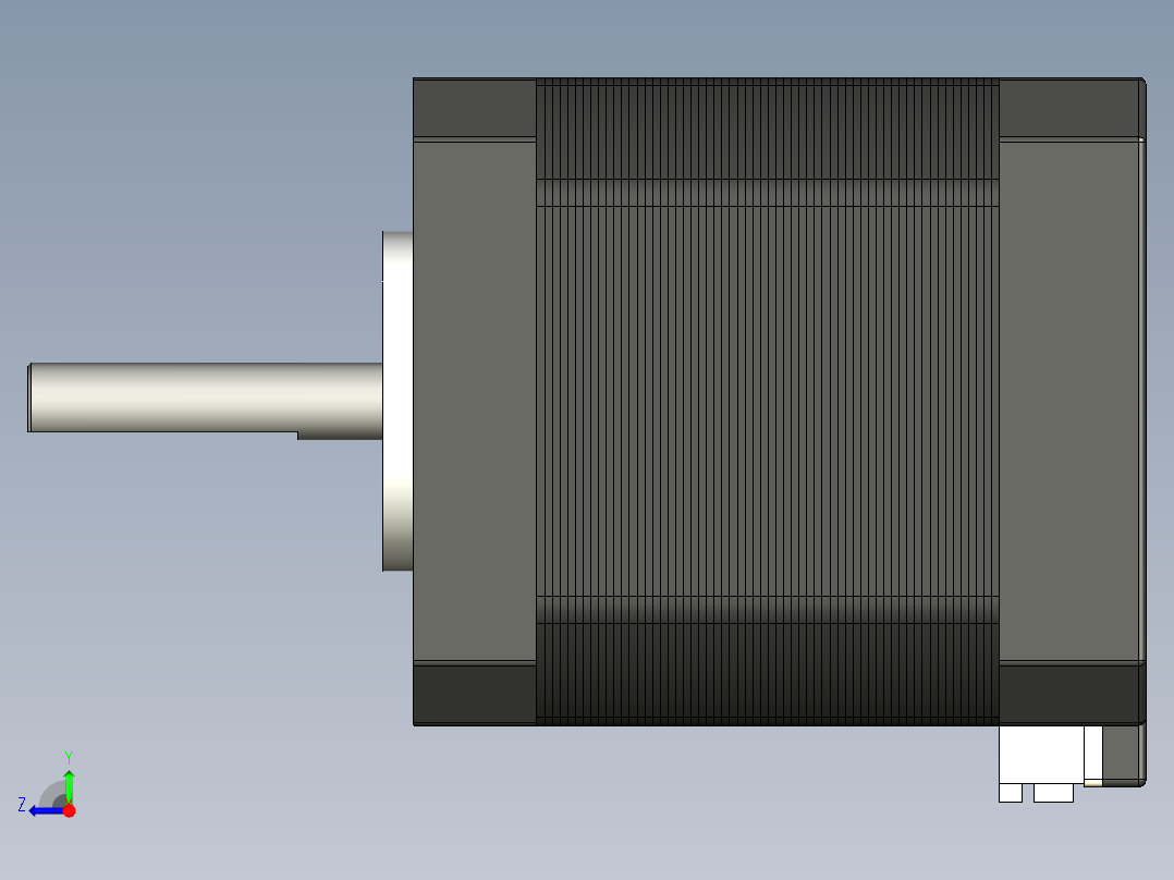 Nema17 4.4Kgcm步进电机右视图
