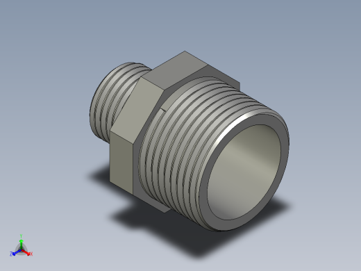 螺纹管对丝-六角异径 DN25-DN15