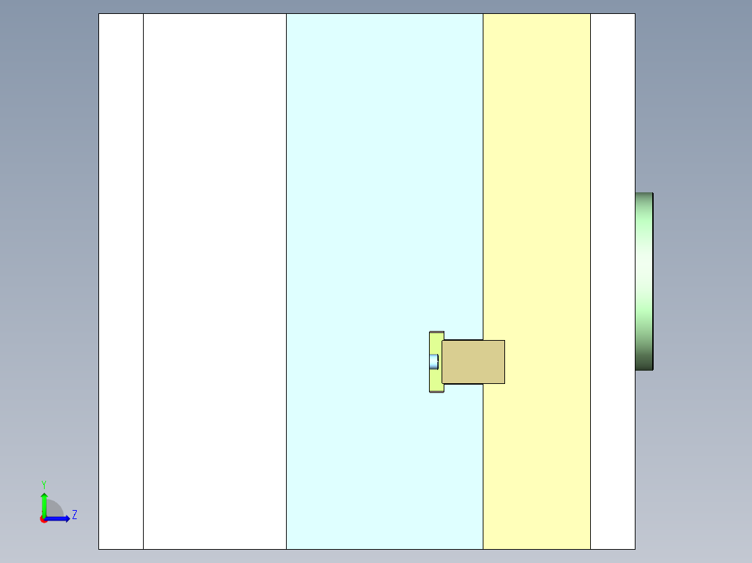 盒型件注塑模具设计左视图