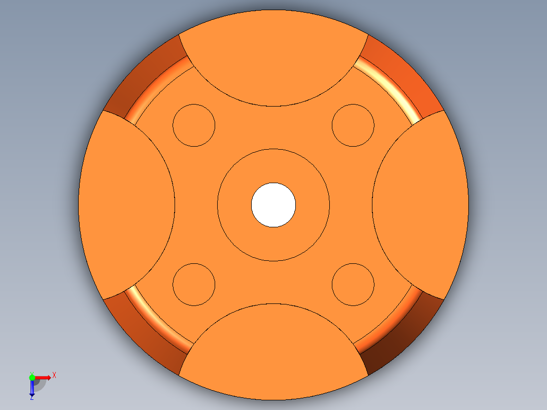 遥控电机俯视图