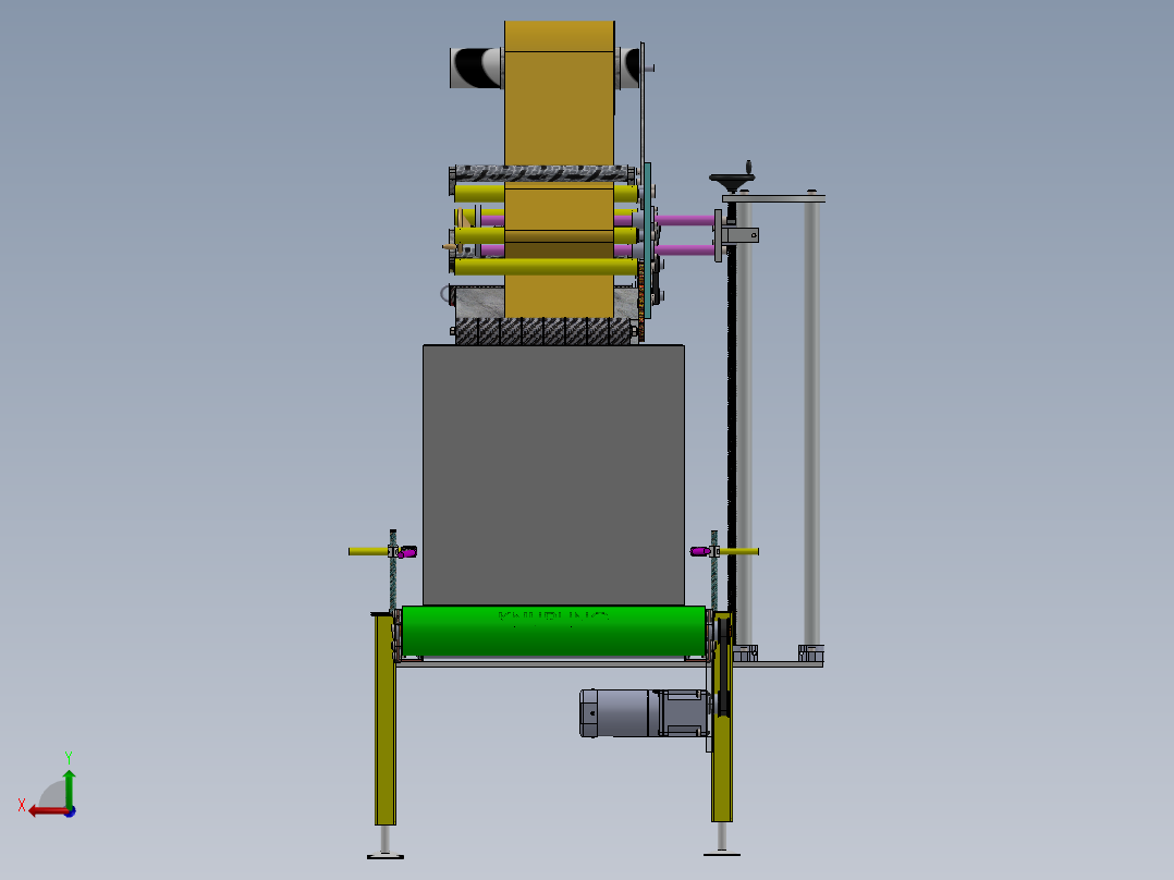 顶级贴标机后视图