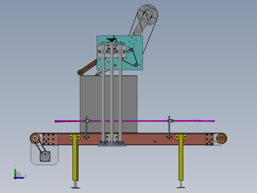 顶级贴标机左视图