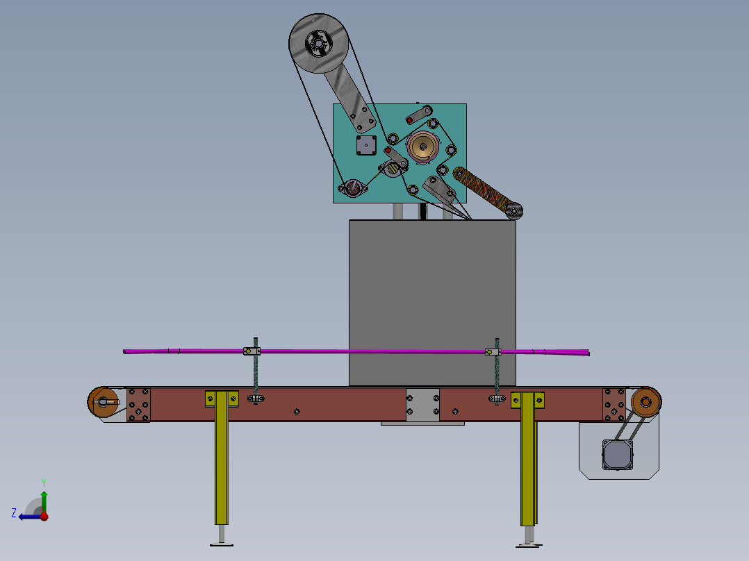顶级贴标机右视图