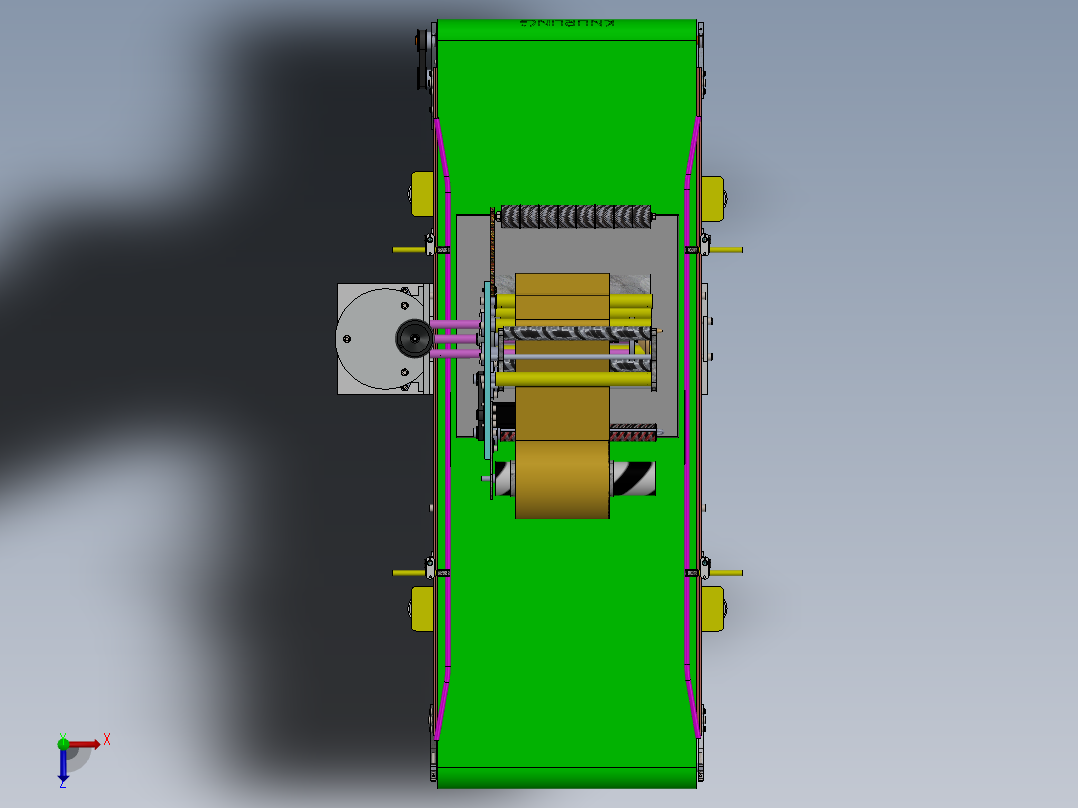 顶级贴标机俯视图