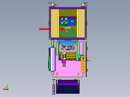 水口用立式铣床铣削装置后视缩略图