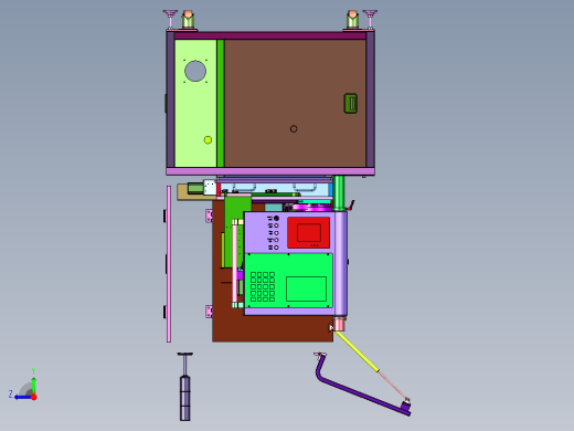 水口用立式铣床铣削装置右视缩略图